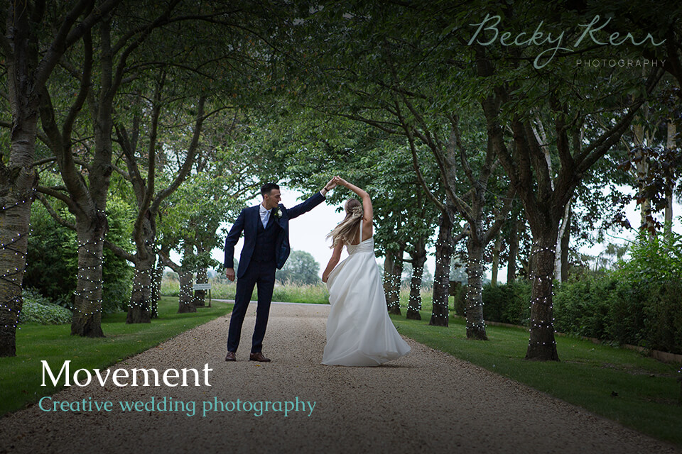 How to use movement in creative wedding photography