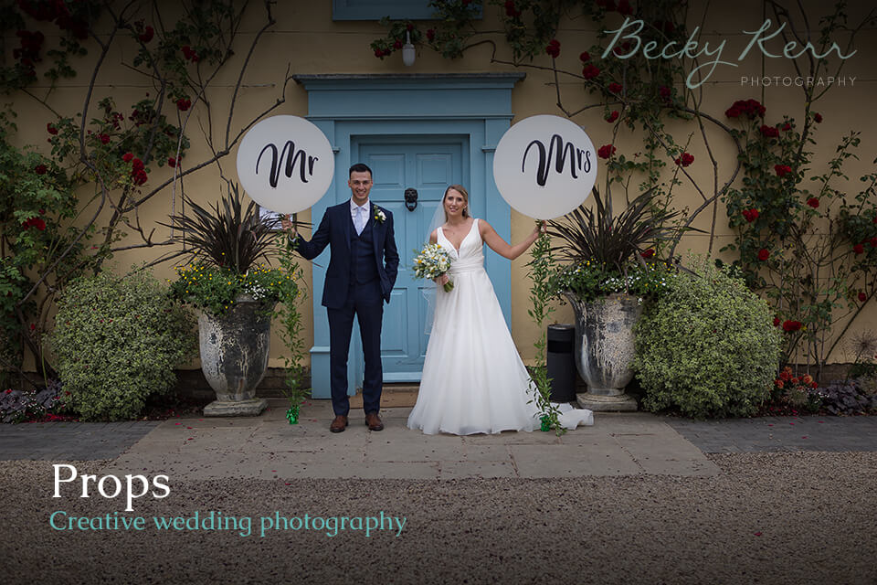 How to use props in creative wedding photography