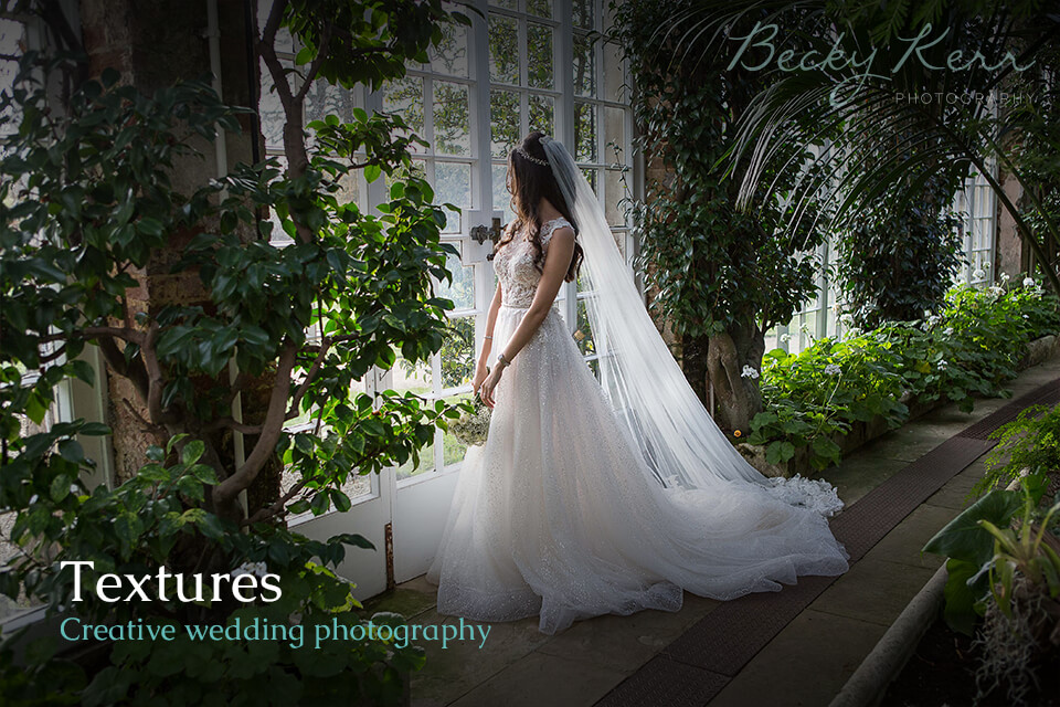 Textures creative wedding photography example