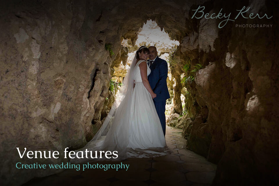 Venue Features creative wedding photography example