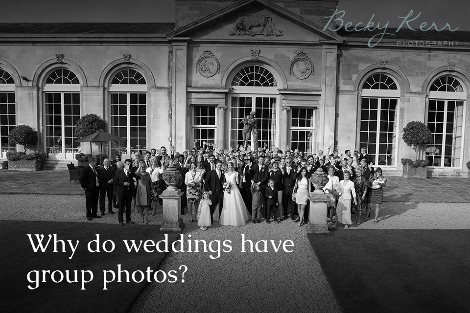 Why do weddings have group photos?