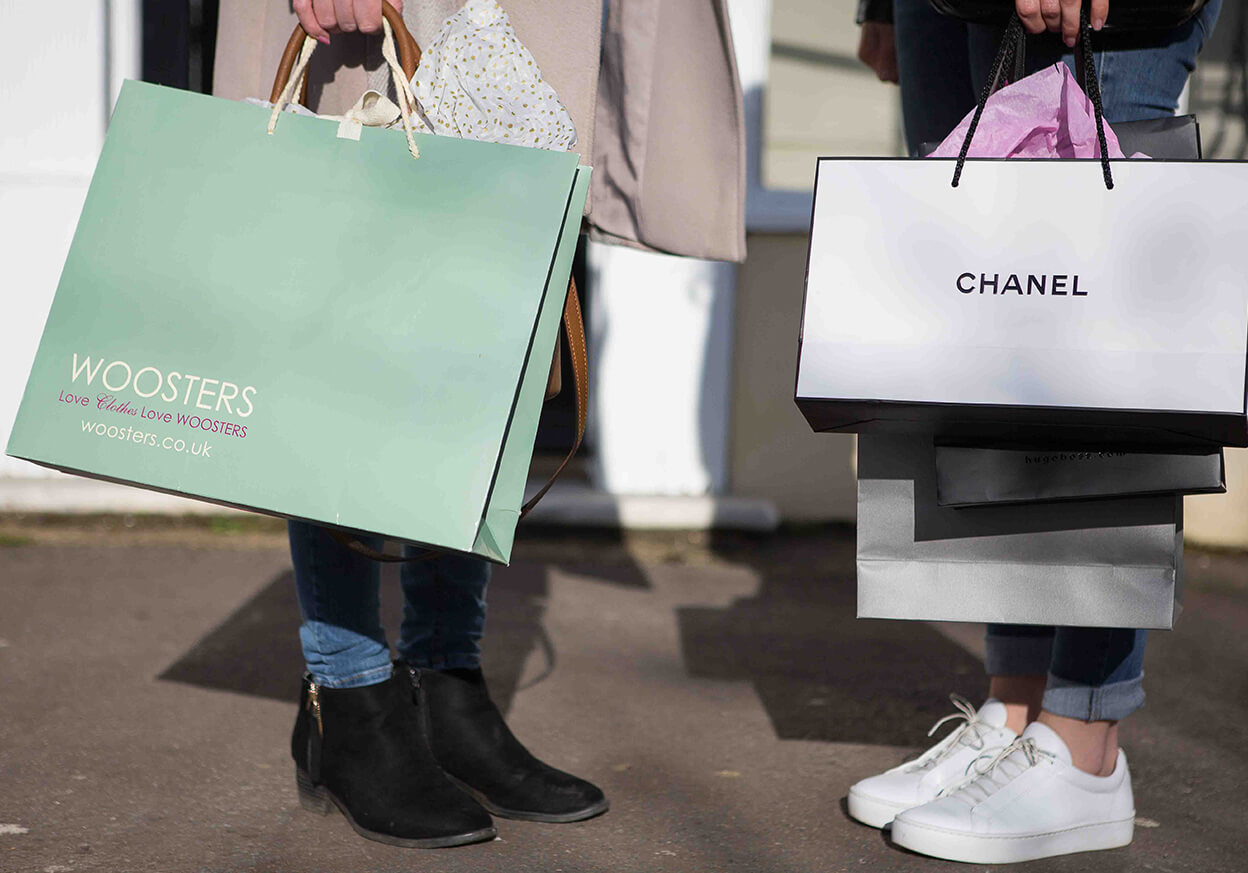 Branded shopping bags